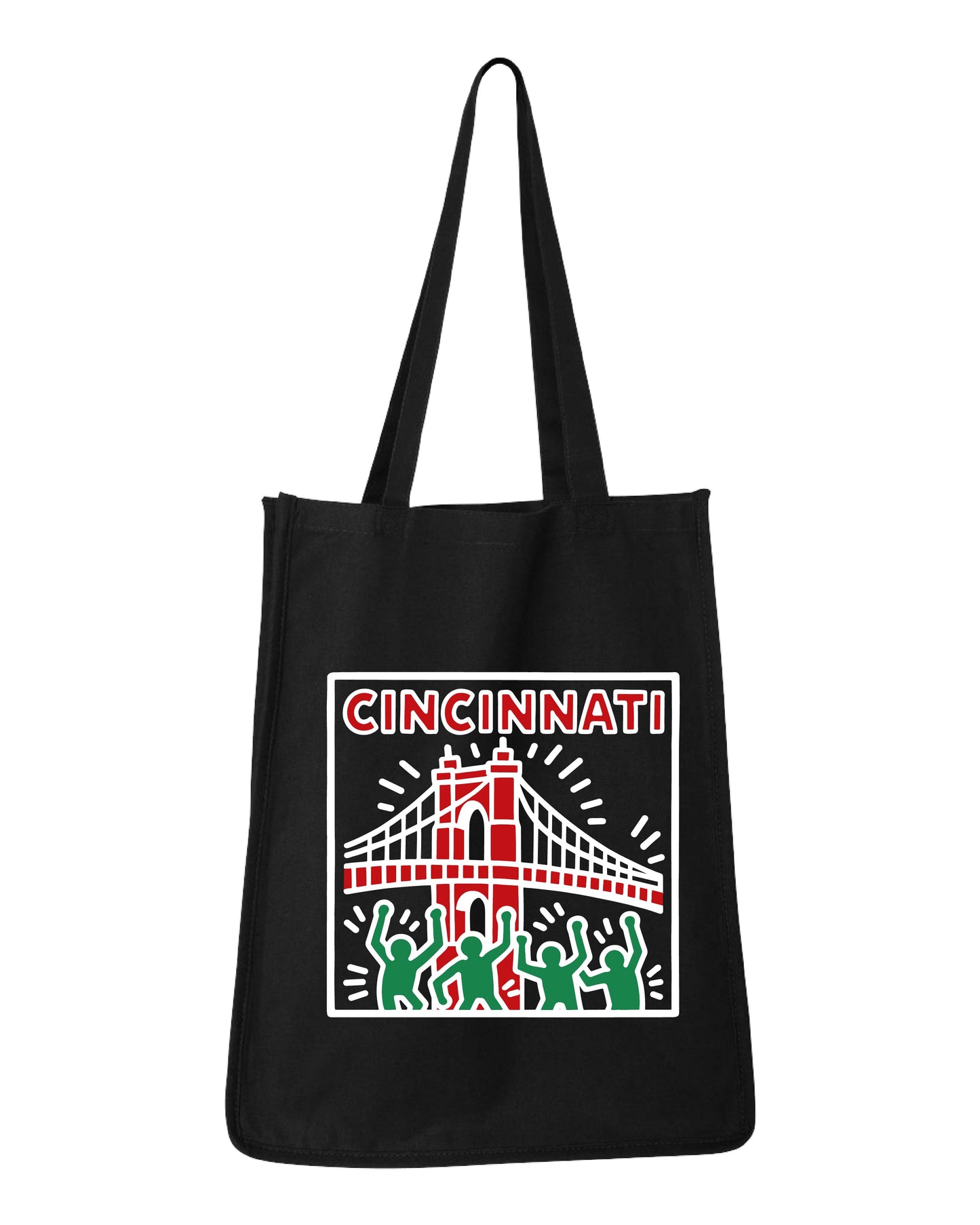 Keith Haring–Inspired Canvas Tote Bag – Cincinnati