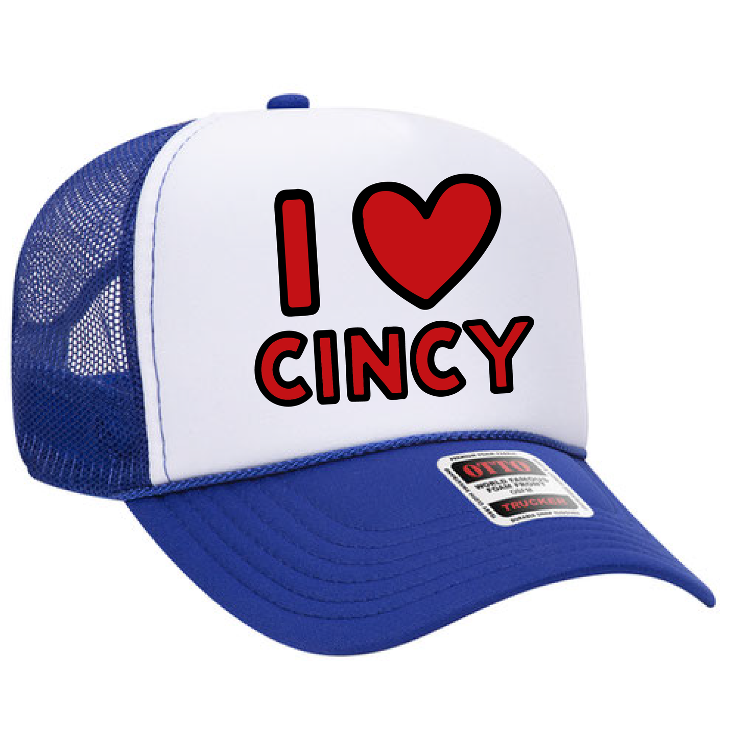 I ❤️ Cincy Trucker Hat – Keith Haring Inspired