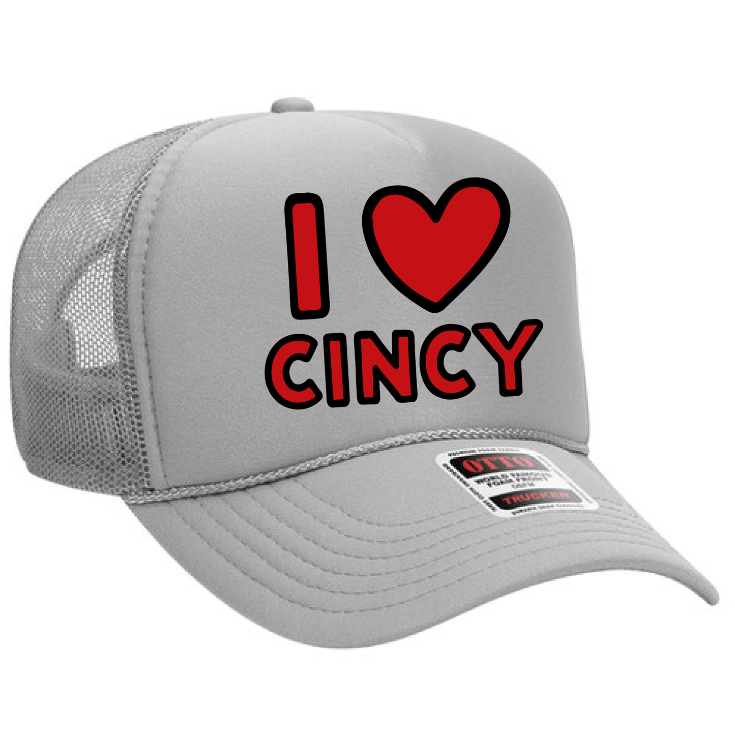 I ❤️ Cincy Trucker Hat – Keith Haring Inspired